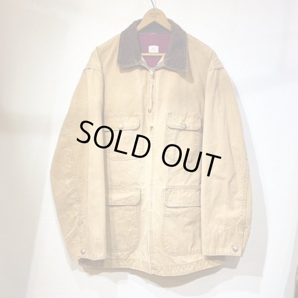 画像1: 50s 60s Sears FULL ZIP DUCK CHORE JACKET COVERALL (1)