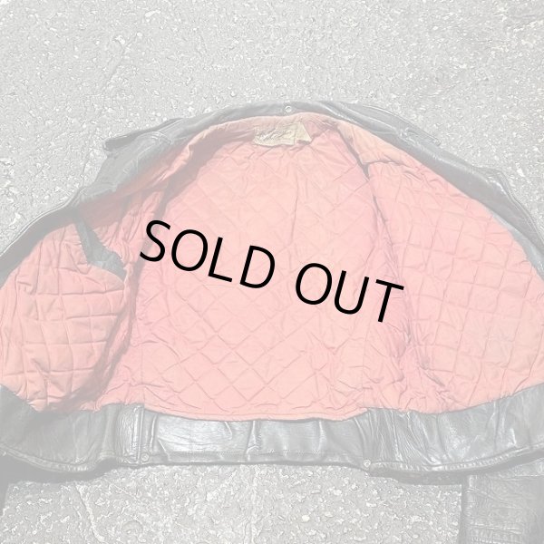 画像10: 50s HERCULES HORSE HIDE D POCKET DOUBLE (W) RIDERS JACKET (10)