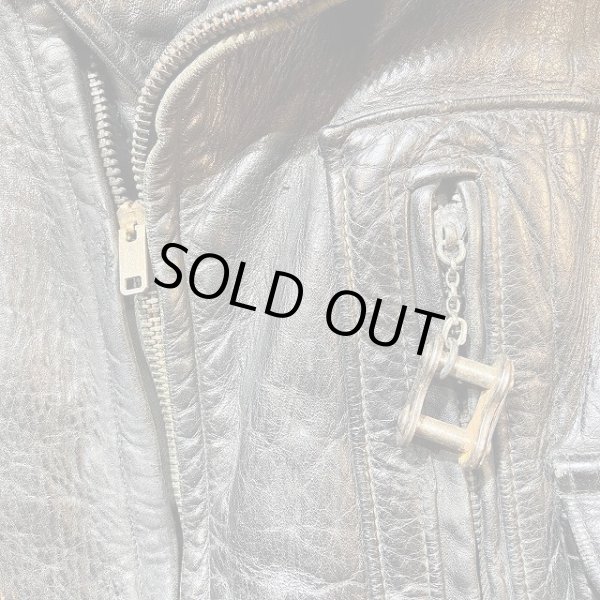 画像4: 50s HERCULES HORSE HIDE D POCKET DOUBLE (W) RIDERS JACKET (4)