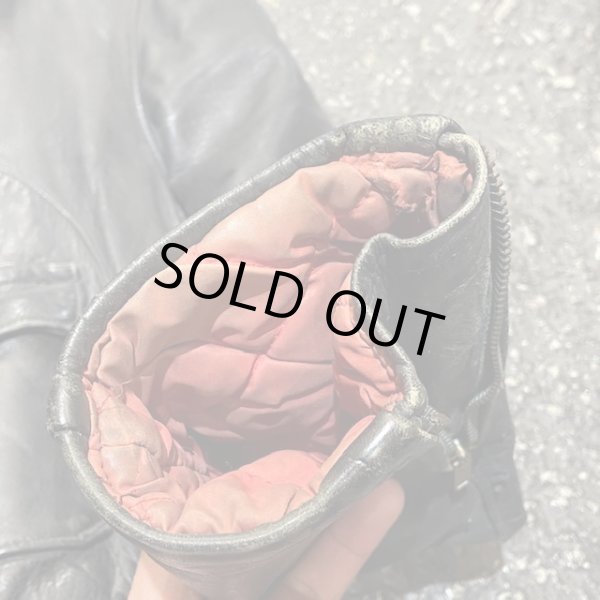 画像9: 50s HERCULES HORSE HIDE D POCKET DOUBLE (W) RIDERS JACKET (9)