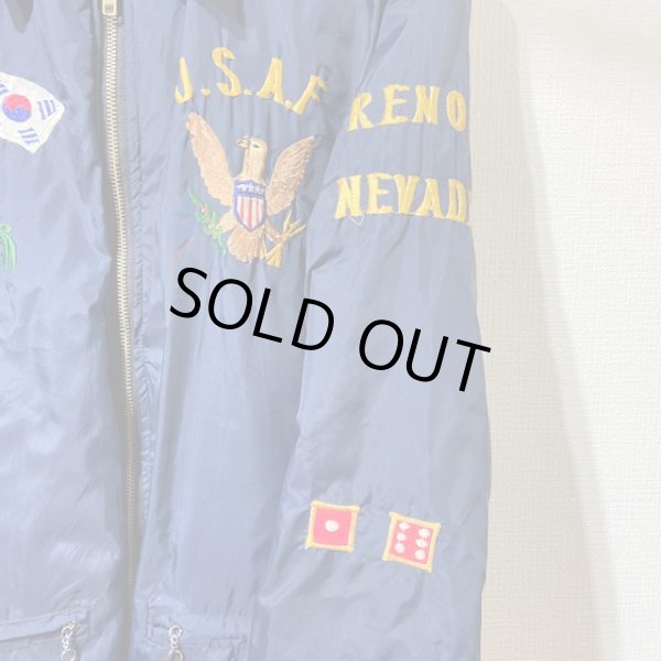 画像5: 70s US AIR FORCE USAF SNOOPY  ROAD RUNNER WILE COYOTE SOUVENIR TOUR JACKET (5)