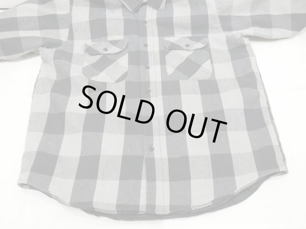 画像5: 80s FIVE BROTHER HEAVY FLANNEL QUILTING MONOTONE PLAID SHIRT MADE IN USA (5)