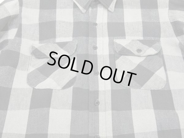 画像4: 80s FIVE BROTHER HEAVY FLANNEL QUILTING MONOTONE PLAID SHIRT MADE IN USA (4)