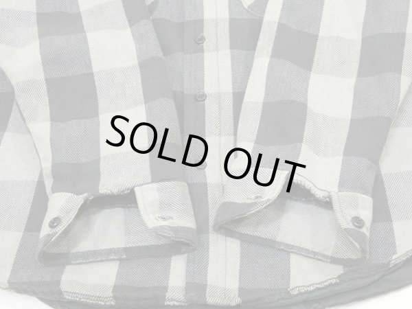 画像8: 80s FIVE BROTHER HEAVY FLANNEL QUILTING MONOTONE PLAID SHIRT MADE IN USA (8)