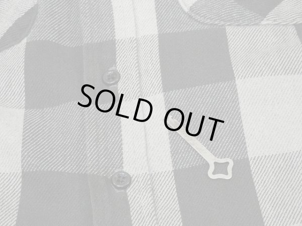 画像7: 80s FIVE BROTHER HEAVY FLANNEL QUILTING MONOTONE PLAID SHIRT MADE IN USA (7)