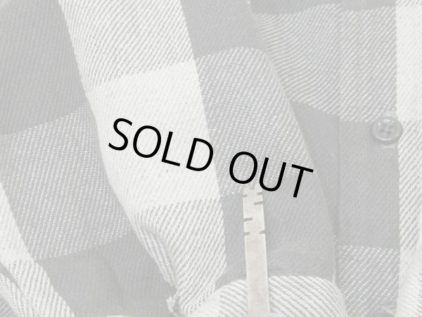 画像9: 80s FIVE BROTHER HEAVY FLANNEL QUILTING MONOTONE PLAID SHIRT MADE IN USA (9)