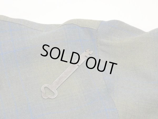 画像9: 60 〜 70s Cevella by Arrow OMBRE SHADOW CHECK OPEN COLLAR RAYON SHIRT (9)