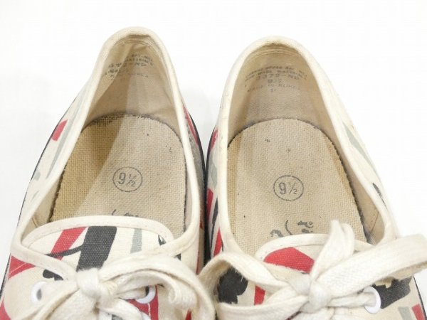 画像8: 80〜90's Panthers TM TROPICAL PALM TREE PATTERN CANVAS SNEAKER (8)