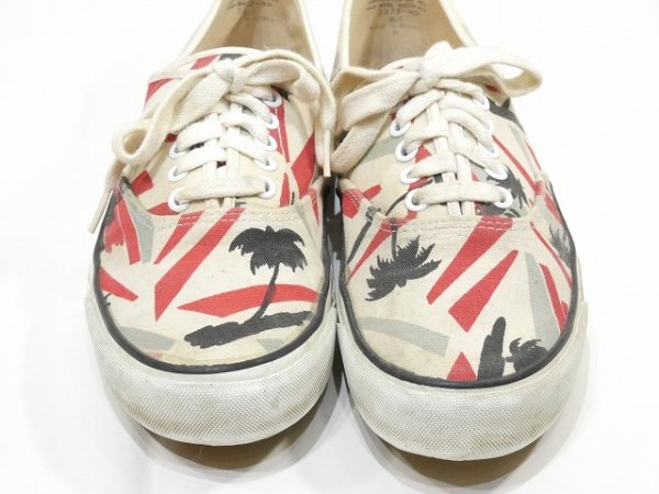 画像7: 80〜90's Panthers TM TROPICAL PALM TREE PATTERN CANVAS SNEAKER (7)