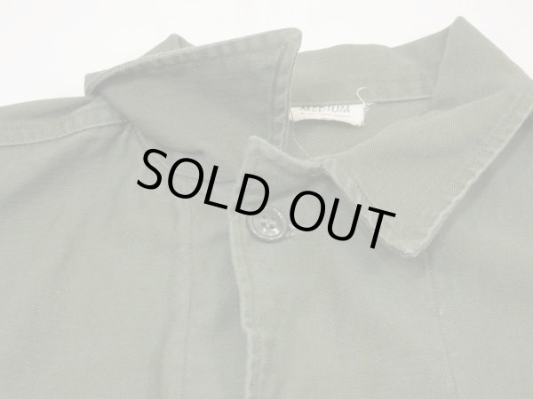 画像5: 60's US ARMY OG-107 COTTON SATEEN UTILITY SHIRT 1st LATE TYPE (5)