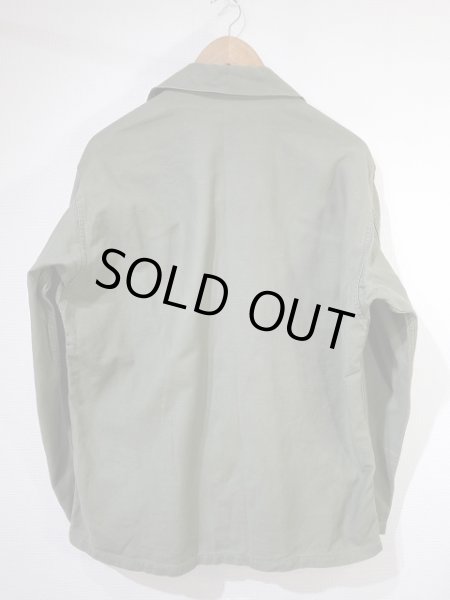 画像2: 50s US ARMY OG-107 COTTON SATEEN UTILITY SHIRT 1st TYPE (2)