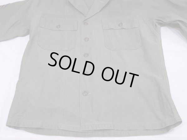 画像6: 50s US ARMY OG-107 COTTON SATEEN UTILITY SHIRT 1st TYPE (6)