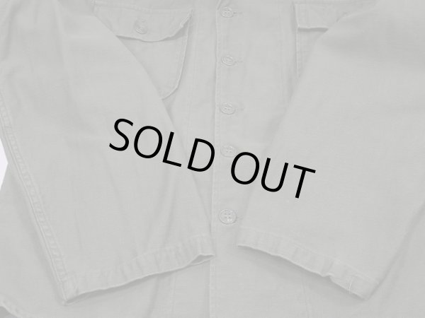 画像9: 60's US ARMY OG-107 COTTON SATEEN UTILITY SHIRT 1st LATE TYPE (9)