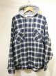 画像1: 90's MOOSE CREEK OMBRE GRADATION CHECK HOODED FLANNEL SHIRT with THERMAL LINING  (1)