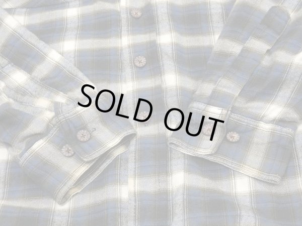 画像8: 90's MOOSE CREEK OMBRE GRADATION CHECK HOODED FLANNEL SHIRT with THERMAL LINING  (8)
