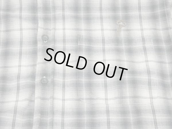 画像6: 90s FADED GLORY OMBRE SHADOW CHECK COTTON SHIRT with LINING (6)