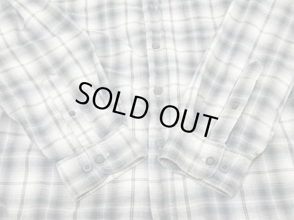 画像8: 90s FADED GLORY OMBRE SHADOW CHECK COTTON SHIRT with LINING (8)