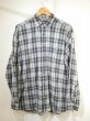 画像1: 90s FADED GLORY OMBRE SHADOW CHECK COTTON SHIRT with LINING (1)