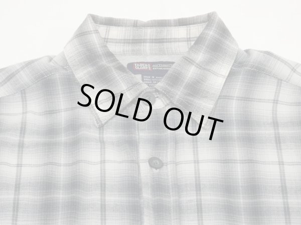 画像4: 90s FADED GLORY OMBRE SHADOW CHECK COTTON SHIRT with LINING (4)