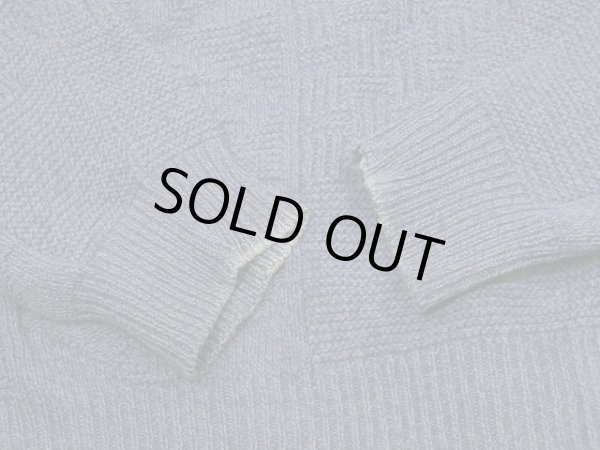 画像6: 80s 90s KENNETH ROBERTS INDIGO COTTON KNIT SWEATER (6)