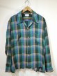 画像1: 〜 70s Penneys TOWN CRAFT Plus OMBRE SHADOW CHECK RAYON SHIRT (1)