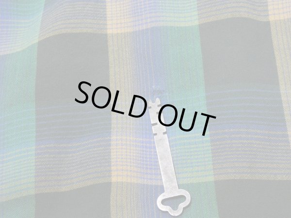 画像12: 〜 70s Penneys TOWN CRAFT Plus OMBRE SHADOW CHECK RAYON SHIRT (12)