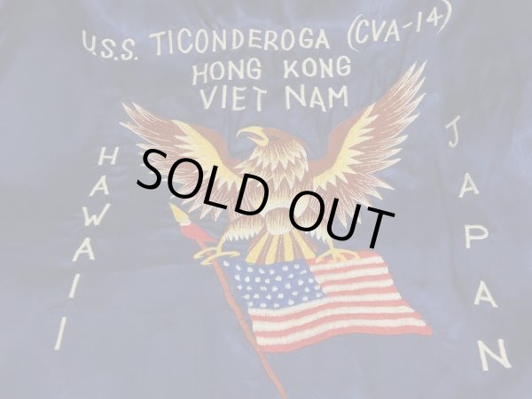 画像9: 60's US NAVY USN USS TICONDEROGA SOUVENIR TOUR JACKET (9)
