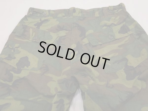 画像9: 60s US MILITARY CIVILIAN ERDL RIP STOP GREEN LEAF BAKER PANTS (9)