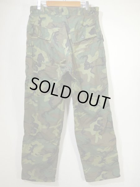 画像2: 60s US MILITARY CIVILIAN ERDL RIP STOP GREEN LEAF BAKER PANTS (2)