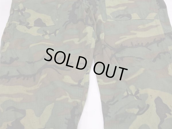 画像7: 60s US MILITARY CIVILIAN ERDL RIP STOP GREEN LEAF BAKER PANTS (7)