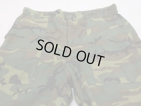 画像4: 60s US MILITARY CIVILIAN ERDL RIP STOP GREEN LEAF BAKER PANTS (4)