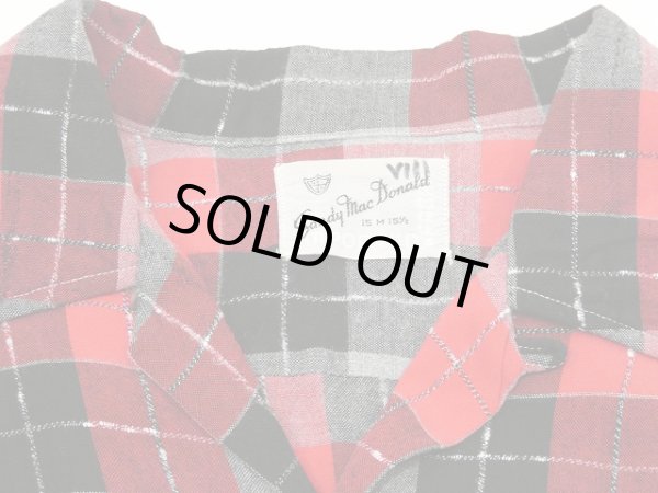 画像3: 60's Sandy Mac Donald OMBRE GRADATION CHECK RAYON SHIRT (3)