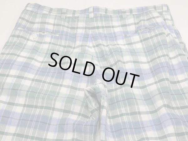 画像12: 〜70's O'CONNELL LUCAS-CHELF MADRAS CHECK TROUSERS PANTS (12)