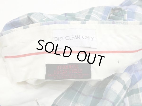 画像7: 〜70's O'CONNELL LUCAS-CHELF MADRAS CHECK TROUSERS PANTS (7)