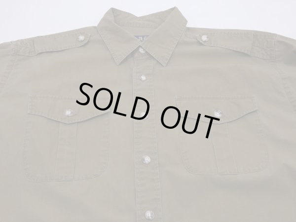 画像4: 90's Willis&Geiger LONG ROLL SLEEVE BUSH SHIRT (4)