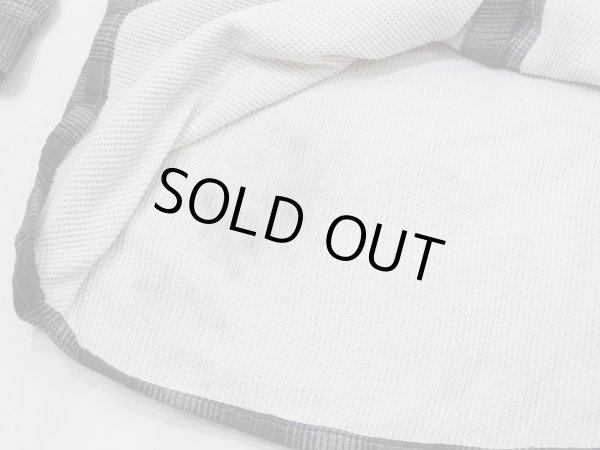 画像8: 90's DAVID TAYLOR OMBRE SHADOW CHECK COTTON SHIRT with THERMAL (8)