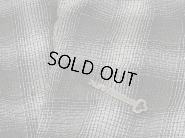 画像11: 90's DAVID TAYLOR OMBRE SHADOW CHECK COTTON SHIRT with THERMAL (11)