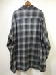 画像2: 90's DAVID TAYLOR OMBRE SHADOW CHECK COTTON SHIRT with THERMAL (2)