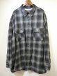 画像1: 90's DAVID TAYLOR OMBRE SHADOW CHECK COTTON SHIRT with THERMAL (1)