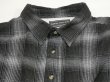画像4: 90's DAVID TAYLOR OMBRE SHADOW CHECK COTTON SHIRT with THERMAL (4)