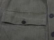 画像5: 40's US ARMY M-43 HBT HERRINGBONE TWILL UTILITY JACKET 34R (5)