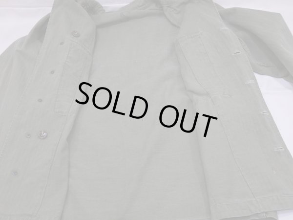 画像9: 40's US ARMY M-43 HBT HERRINGBONE TWILL UTILITY JACKET 34R (9)