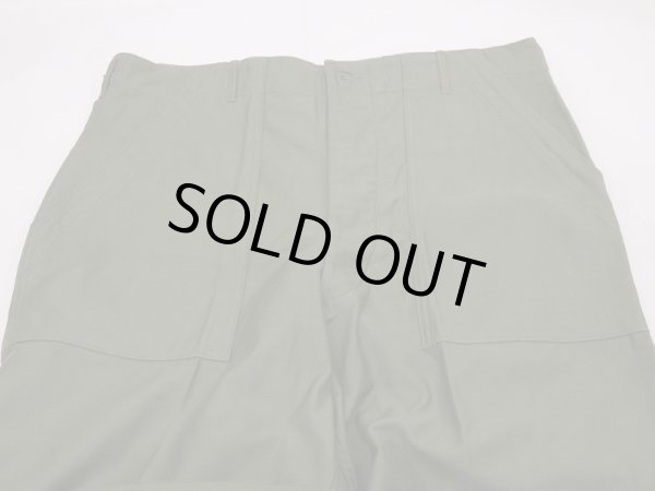 画像4: 60's US ARMY OG-107 COTTON SATEEN UTILITY TROUSERS BAKER PANTS 1st LATE TYPE DEAD STOCK (4)