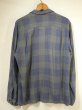 画像2: 50s 60s Sportsman OMBRE SHADOW CHECK RAYON SHIRT with HAND STITCH (2)