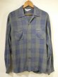 画像1: 50s 60s Sportsman OMBRE SHADOW CHECK RAYON SHIRT with HAND STITCH (1)