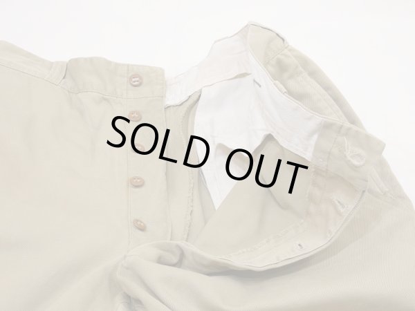 画像5: 50's US ARMY COTTON KHAKI SHADE NO1 CHINO TROUSERS PANTS (5)