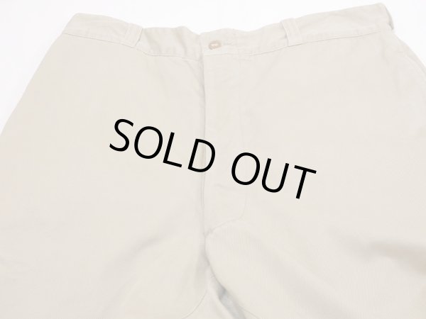 画像4: 50's US ARMY COTTON KHAKI SHADE NO1 CHINO TROUSERS PANTS (4)