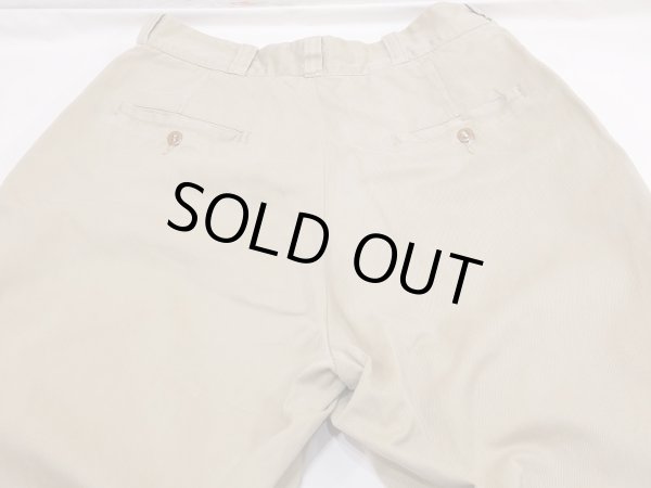 画像11: 50's US ARMY COTTON KHAKI SHADE NO1 CHINO TROUSERS PANTS (11)