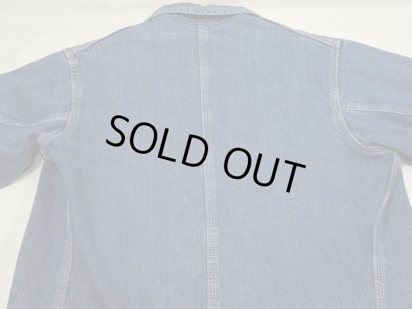 画像6: 〜 50's Northern UNUSUAL CUFFS DENIM CHORE JACKET COVERALL (6)