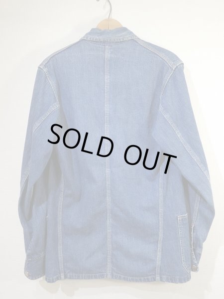 画像2: 〜 50's Northern UNUSUAL CUFFS DENIM CHORE JACKET COVERALL (2)